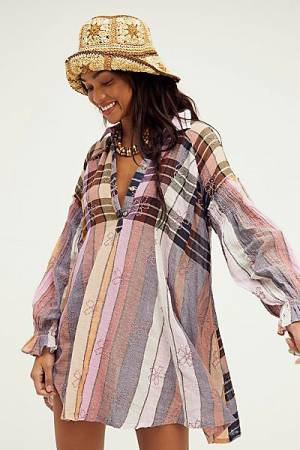 Free People Mini Dress "Penny Shirtdress"