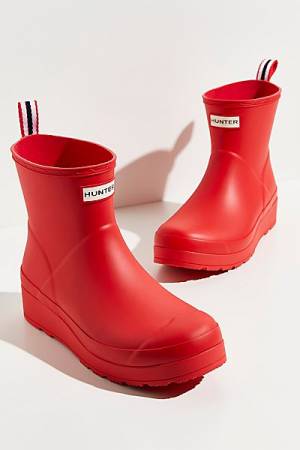 Hunter Short Rain Boots "Play Red Wellies"