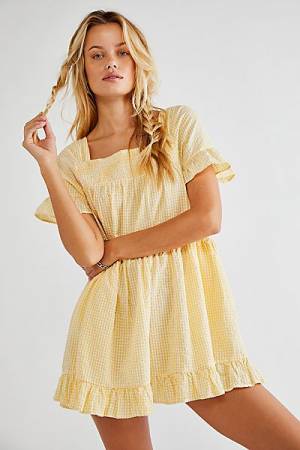 Free People Tunic Dress "Gingham Sadie"