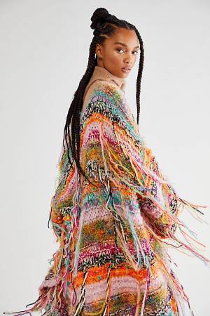 E with Love Knit Jacket "Nothing But Fringe"