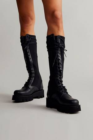Tall Military Combat Boots "Rhye"