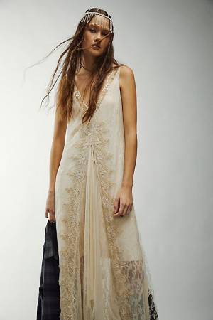 Free People Maxi Dress "Lace Tea Dress"
