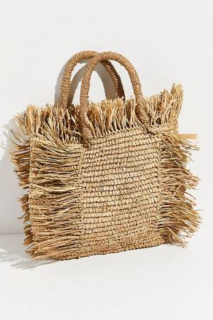 Beachgold Straw Bag "Maris Clutch"