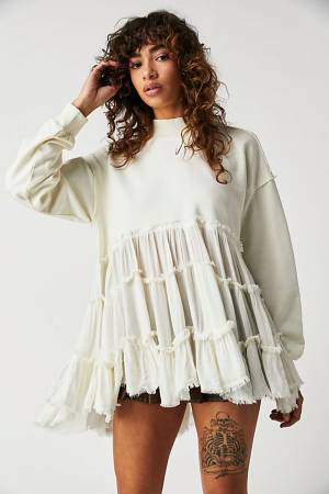 Free People Pullover Tunic "We The Free Pixie Sweatshirt"