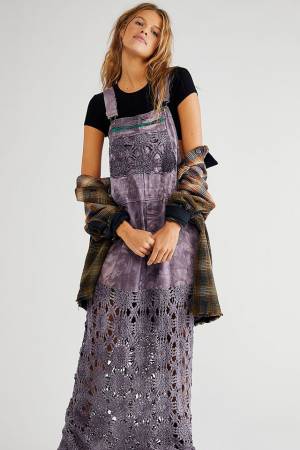 Tricia Fix Purple Tie Dye Skirtall "Crochet Dreams"