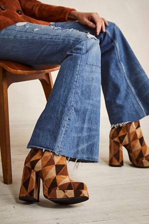 Jeffrey Campbell Platform Boots "Retro Patched Up"