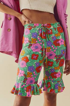 Anna Sui Shorts "Beckoning Blossoms"