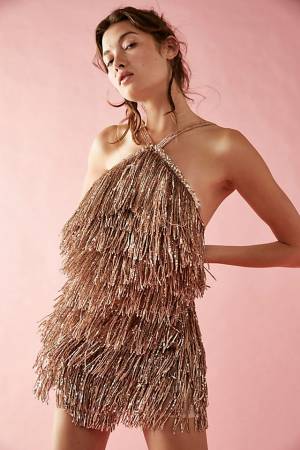 Bronx & Banco Fringed Mini Dress "Isle"