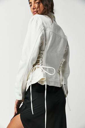 Aureta Denim Jacket "Lace-up Lana"