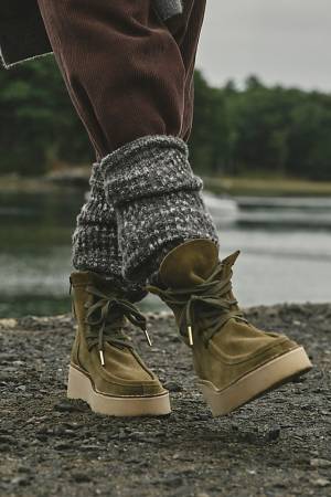 Free People Wedge Moccasin Ankle Boots "Aiden"