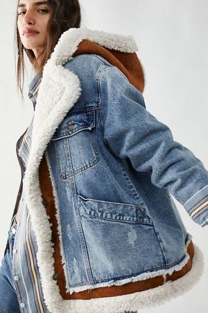 Free People Cozy Denim Jacket "Magnolia"