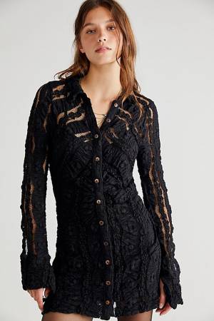 Free People Lace Mini Dress "Shayla"