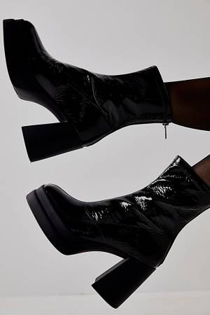 Free People Platform Ankle Boots "Double Stack Boots"