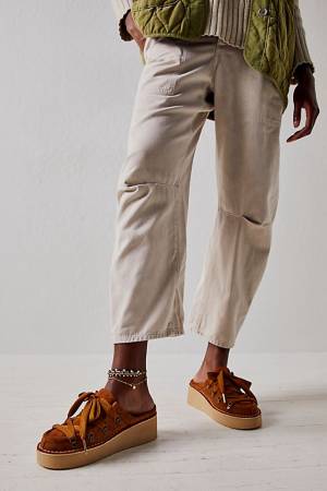 Free People Lace Up Mules "Asher"
