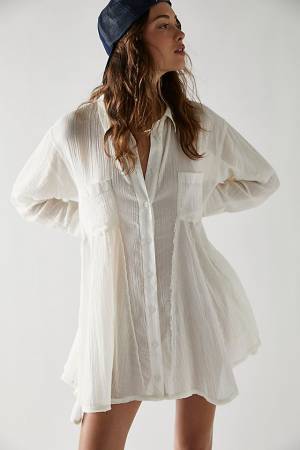 Free People Shirtdress Tunic "Splice Up" Endless Summer
