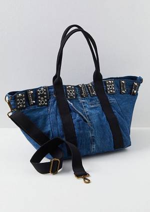 Free People Denim Tote Bag "Ibiza"