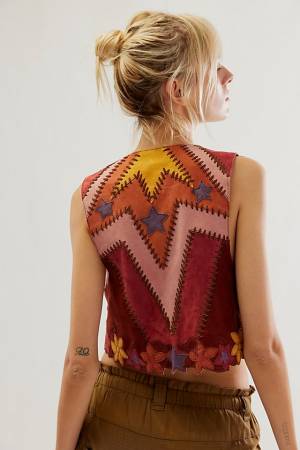 Free People Suede Hippie Vest "Age Of Aquarius"