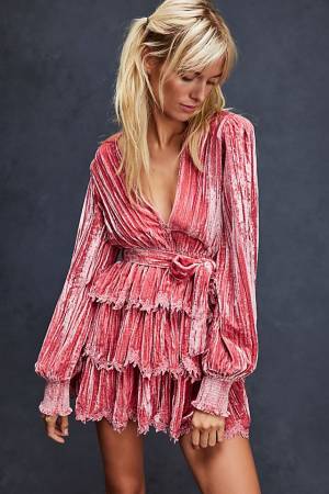 Rococo Sand Party Mini Dress "Ruffle Reha"