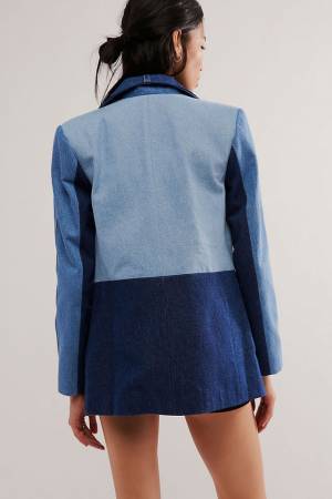 KSENIASCHNAIDER Patchwork Denim Blazer