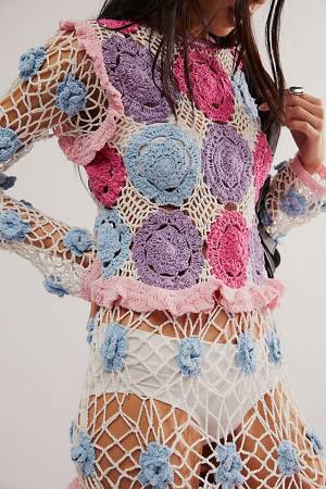 CeliaB Crochet Midi Dress "Rio"