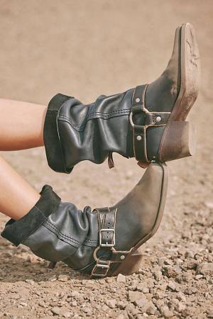 Free People We The Free Denver Double Buckle Western Boots