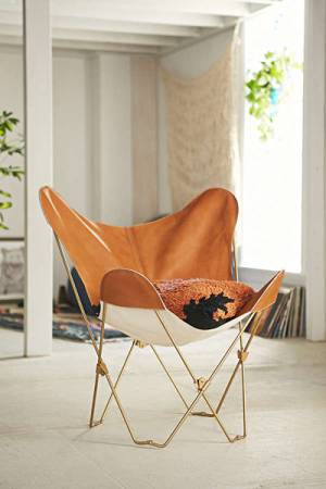 Leather Butterfly Chair Cover