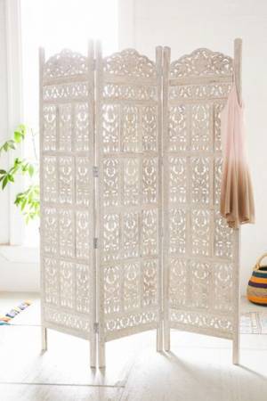 Carved Amber Divider Screen