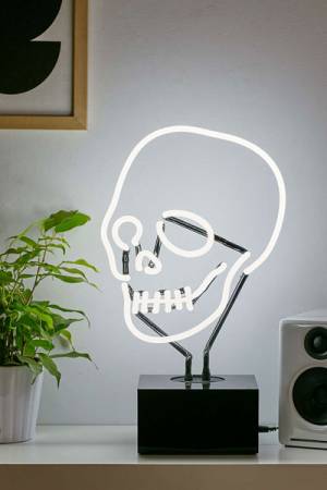 Neon Skull Table Lamp Decor