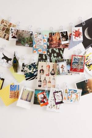 Plastic Photo Clips String Set