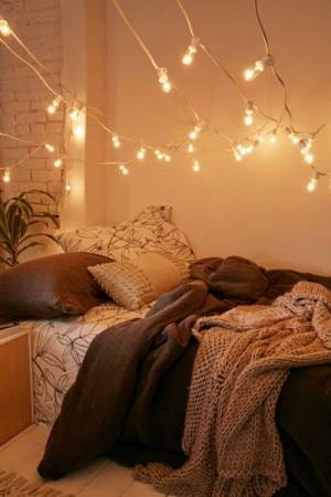 Mini Vintage Bulb String Lights White