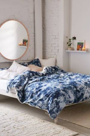 Denim Bleached Blue Tie-Dye Duvet Cover