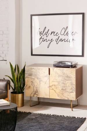 Holli Zollinger For Deny French Linen Marble Credenza