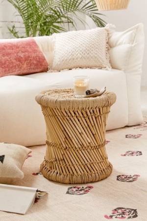 Woven Cane Stool "Miriam"
