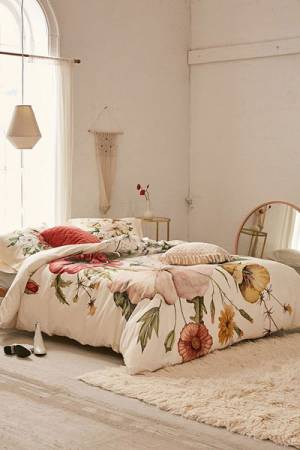 Wildflower Bouquet Duvet Cover "Boho Bedding"