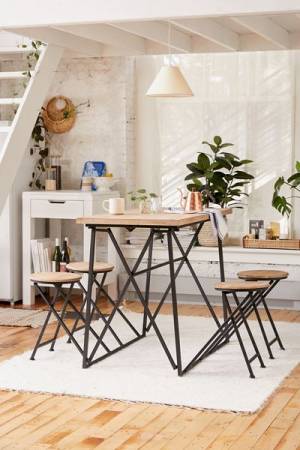 Tall Rustic Dining Table Set