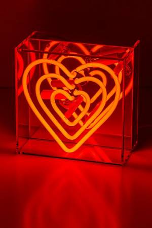 Red Neon Heart Lightbox