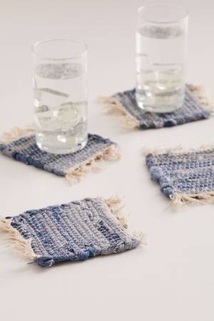 Denim Coaster Set