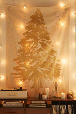 Christmas Tree Tapestry Wall Art Decor "Tree of Life"