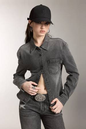 Miss Sixty Stylish Black Denim Shirt