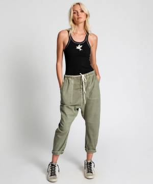 OneTeaspoon Boyfriend Jeans "Worn Khaki Shabby Kingpins"