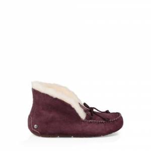 UGG Women's Alena Suede And Wool Slipper Moccasin