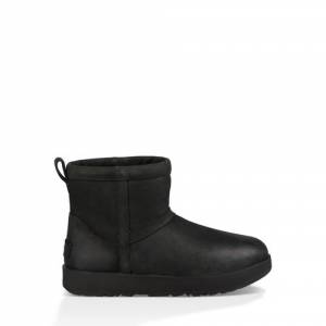 UGG Women's Classic Mini Leather Waterproof Boot