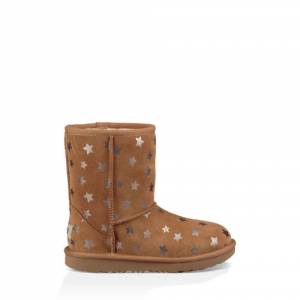 UGG Kids' Classic II Short Stars Boot Suede