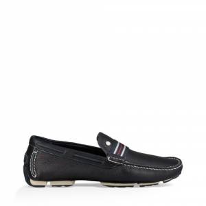 UGG Men's Bel-Air Woven Stripe Slip-On Driver Leather