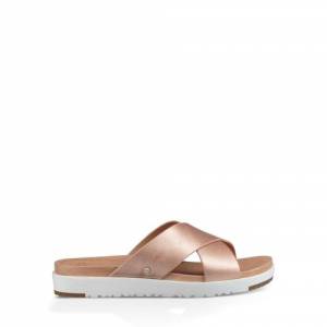 UGG Women's Kari Metallic Sandal Leather