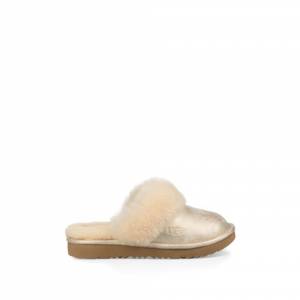 UGG Kids' Cozy II Metallic Slipper Leather