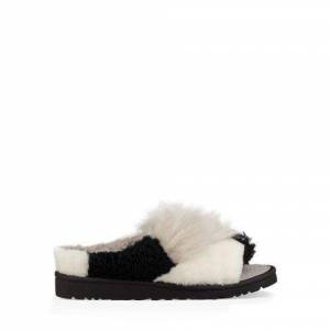 UGG Women's Patchwork Fluff Slide Sheepskin