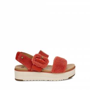 UGG Women's Le Fluff Sandal Leather