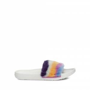 UGG Women's Royale Mural Slide Faux-Fur