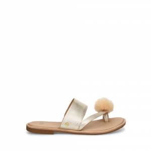 UGG Women's Hadlee Metallic Sandal Leather